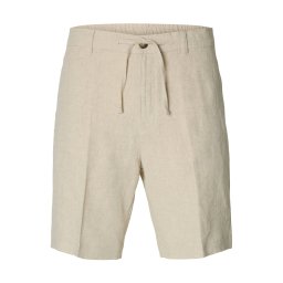 SELECTED Pantaloni cu dungă 'SLHLEROY' nisipiu