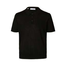 SELECTED Tricou 'SLHTown' negru