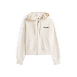 TOMMY HILFIGER Hanorac negru / alb murdar