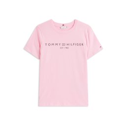 TOMMY HILFIGER Tricou roz / negru