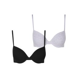 Urban Classics Sutien gri deschis / negru