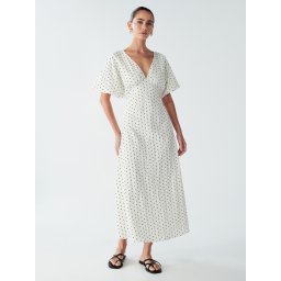 St MRLO Rochie 'Palm' negru / alb