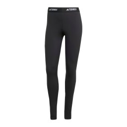 ADIDAS TERREX Pantaloni sport 'Multi Synthetic Base Layer' negru / alb