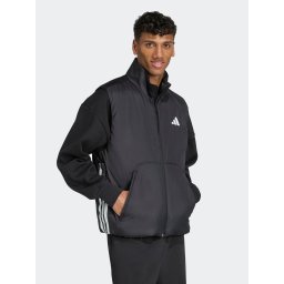 ADIDAS SPORTSWEAR Vestă sport 'CITY TECH' negru / alb