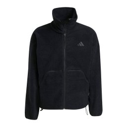 ADIDAS SPORTSWEAR Jachetă fleece funcțională 'City Tech High Pile Fleece Full-Zip' negru