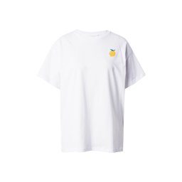PIECES Tricou supradimensional 'PCALIFI FASTTRACK' galben / verde petrol / roz / alb