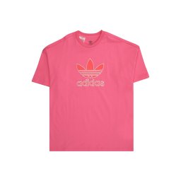 ADIDAS ORIGINALS Tricou 'Trefoil' roz / roșu deschis / alb