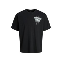 JACK & JONES Tricou 'JOREaglerock Gallery' bleumarin / albastru aqua / negru / alb