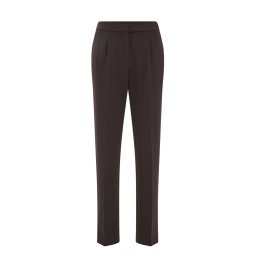 WE Fashion Pantaloni cu dungă maro închis