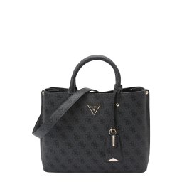 GUESS Poșete 'MERIDIAN II GIRLFRIEND SATCHEL' gri grafit / negru