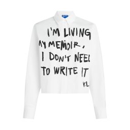 KARL LAGERFELD JEANS Bluză negru / alb