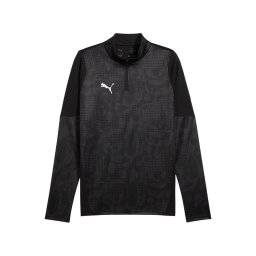 PUMA Hanorac sport 'TeamCup' gri / negru / alb