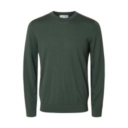 SELECTED Pulover 'SLHTray' verde închis