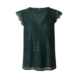 PIECES Bluză 'PCOLLINE' verde închis