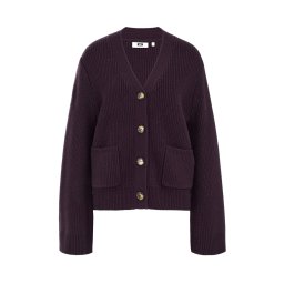 WE Studio Geacă tricotată mov vânătă