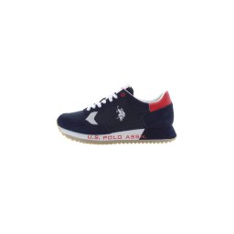 U.S. POLO ASSN. Sneaker low gri / negru / alb