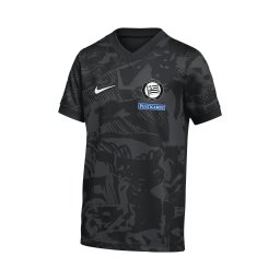 NIKE Tricou funcțional 'SK Sturm Graz PreMatch' gri metalic / negru / alb