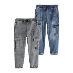 Next Jeans albastru / gri