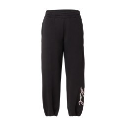 Karl Lagerfeld Pantaloni ciocolatiu / negru / alb