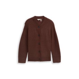 Tom Tailor Women + Geacă tricotată maro închis