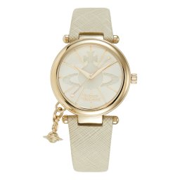 Vivienne Westwood Ceas analogic bej / auriu