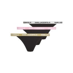 Karl Lagerfeld Slip kaki / negru / alb murdar