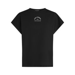 Karl Lagerfeld Tricou 'RUE ST-GUILLAUME' negru / alb