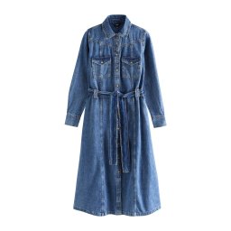 Next Rochie tip bluză negru denim