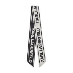 Karl Lagerfeld Fular negru / alb