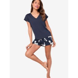 Lipsy Pijama bleumarin / alb