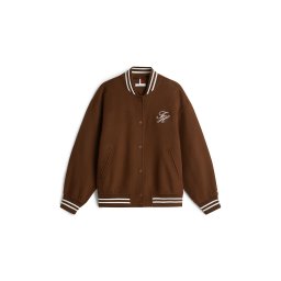 TOMMY HILFIGER Geacă de primăvară-toamnă maro / alb