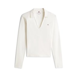 TOMMY HILFIGER Tricou 'Cody' ecru / bleumarin / roșu
