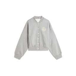 TOMMY HILFIGER Hanorac 'Varsity' ecru / bleumarin / gri deschis / roșu