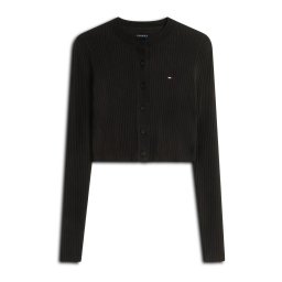 Tommy Jeans Geacă tricotată negru