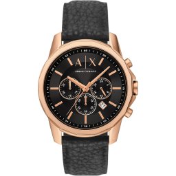 ARMANI EXCHANGE Ceas analogic auriu - roz / negru