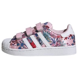 ADIDAS ORIGINALS Sneaker 'Liberty London Superstar' verde petrol / roz / roșu / alb