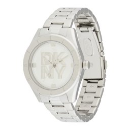 DKNY Ceas analogic 'Chambers Midi' argintiu