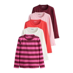 Next Tricou roz / roz deschis / roșu burgundy / alb