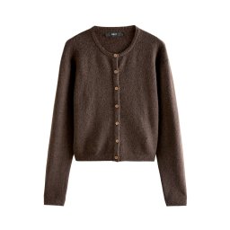 Next Geacă tricotată maro amestecat