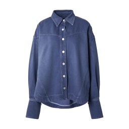 BOSS Bluză albastru denim