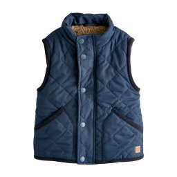 Next Vestă bleumarin