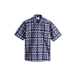 Next Cămașă indigo / albastru deschis / maro