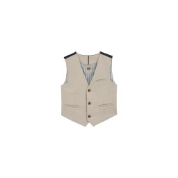 WE Fashion Vestă alb kitt / albastru marin