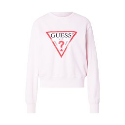 GUESS Bluză de molton roz / roșu intens / negru