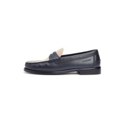 TOMMY HILFIGER Papuci de casă bej / albastru marin