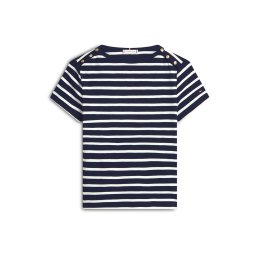 TOMMY HILFIGER Tricou bleumarin / alb