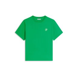 TOMMY HILFIGER Tricou verde limetă / alb