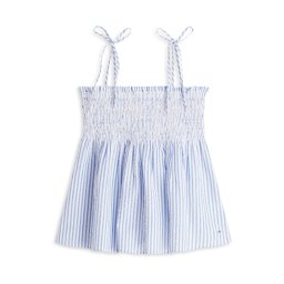 TOMMY HILFIGER Top albastru deschis / alb