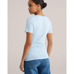 WE Fashion Tricou albastru pastel