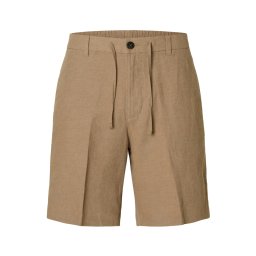 SELECTED Pantaloni cu dungă 'SLHLEROY' maro cappuccino